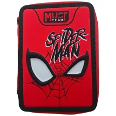 Luna: Must Team penar umplut cu 2 niveluri, cu imprimeu Spider-Man, 15x5x21 cm