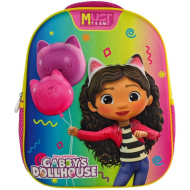 Luna: Must Team rucsac rotunjit pentru grădiniță 3D „Gabi casă de păpuși” 26x10x32 cm