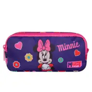 Luna: Penar cilindric cu două etaje, Team Cuki Minnie Mouse, 21x6x9cm