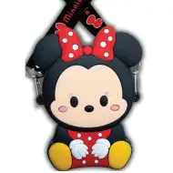 Luna: Portofel figură 3D Minnie Mouse cu bretea de umăr