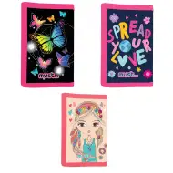 Luna: Portofel roz pentru fete, disponibil în mai multe variante, 1 buc.