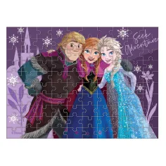 Luna: Puzzle "Regatul de Gheață" cu 100 piese care luminează în întuneric imaginea 2