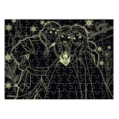 Luna: Puzzle "Regatul de Gheață" cu 100 piese care luminează în întuneric imaginea 3
