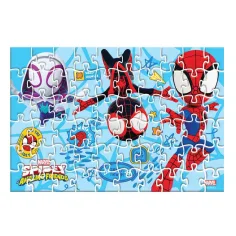 Luna: Puzzle Spidey 2-în-1 cu 60 de piese și figurina Spidey imaginea 2