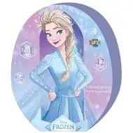 Luna: Puzzle de colorat cu 42 piese cu surorile din Regatul de Gheață 2
