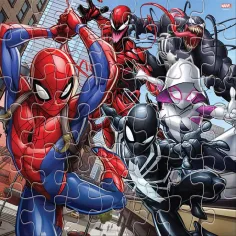 Luna: Puzzle de colorat cu Spider-Man, 42 piese imaginea 2