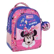 Luna: Rucsac Must Team Hello Minnie Mouse cu colțuri rotunjite, 3 compartimente, 32x18x43 cm