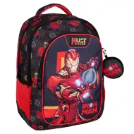 Luna: Rucsac Must Team Iron Man, cu 3 compartimente, colțuri rotunjite, 32x18x43cm
