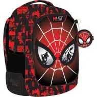 Luna: Rucsac Must Team cu Spider-Man, cu 3 compartimente rotunjite, 32x18x43cm