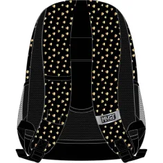 Luna: Rucsac negru cu fluturi Must, cu 3 compartimente, 32x18x43cm imaginea 2