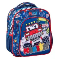 Luna: Rucsac pentru grădiniță cu model Must Team Monster Truck, cu colțuri rotunjite, 2 compartimente, 27x10x31cm