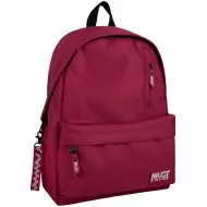 Luna: Rucsac școlar Must Team Monochrome bordo, 32x17x42cm