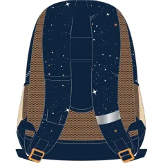 Luna: Rucsac școlar NASA cu 3 compartimente rotunjite, dimensiuni 32x18x43cm imaginea 2