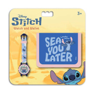 Luna: Set ceas digital și portofel Disney Stitch