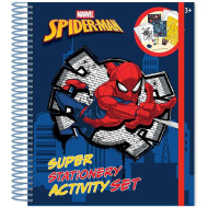 Luna: Set creativ și de papetărie cu model Spider-Man, 45 de piese