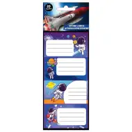 Luna: Set de 20 etichete pentru caiete NASA