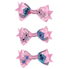 Luna: Set de 3 agrafe de păr cu fundiță Lilo & Stitch imaginea 2