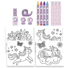 Luna: Set de colorat cu 12 bucăți unicorn Must Team imaginea 2