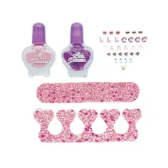 Luna: Set de manichiură Go-Go Glam cu unghii false și lac de unghii, 5 piese imaginea 2