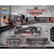 Luna: Set de tren clasic cu 20 piese, cu lumină și sunet