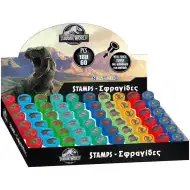 Luna: Ștampilă în formă de capăt de creion cu dinozaur Jurassic World, disponibilă în mai multe variante, 1 bucată