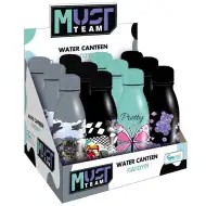 Luna: Sticlă de aluminiu Must Team, disponibilă în mai multe variante, 550ml, 1 bucată