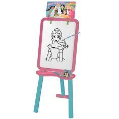 Luna: Tablă de desen 2 în 1 cu prințese Disney, 56x42x6cm, pe suport imaginea 3