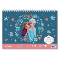 Luna: caiet creativ de schițe pentru colorat "Frozen 2" cu autocolante și șablon