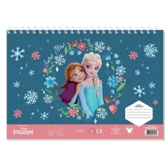 Luna: caiet creativ de schițe pentru colorat "Frozen 2" cu autocolante și șablon