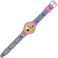 Luna: ceas analogic cu Minnie Mouse, în cutie metalică cadou imaginea 2