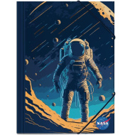 Luna: dosar cu elastic cu astronaut de la NASA 25x35 cm