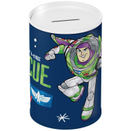 Luna: pușculiță metalică cilindrică cu imprimeu Toy Story, 10x15 cm