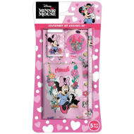 Luna: set de papetărie Minnie Mouse, roz, 5 piese