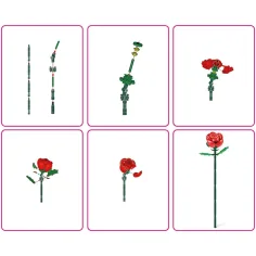 MAX set de construcție cu trandafiri imaginea 2