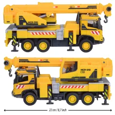 Majorette: Camion cu macara Volvo cu lumini și sunete 22 cm - Simba Toys imaginea 3