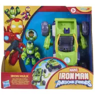Marvel: Iron Man 2-în-1 set auto și figură Mech Hulk - Hasbro