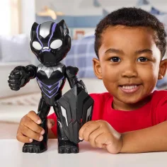 Marvel Omul de Fier și prietenii săi minunați - Figurină Pantera Neagră de 23 cm - Hasbro imaginea 3