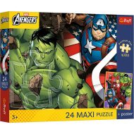 Marvel Răzbunătorii – Echipa, puzzle Maxi 24 piese - Trefl