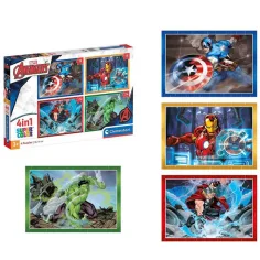 Marvel: Răzbunătorii 4 în 1 puzzle Supercolor - Clementoni imaginea 2