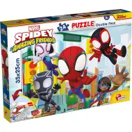 Marvel Spidey 2 în 1 puzzle cu 24 de piese și carte de colorat 35x25cm - Lisciani