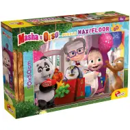 Masha și Ursul petrecere surpriză puzzle maxi de podea 60 piese 70x50cm - Lisciani
