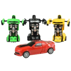 Masina de curse: Masina sportiva cu roti care se transforma in robot, disponibila in mai multe variante, 13cm. imaginea 2
