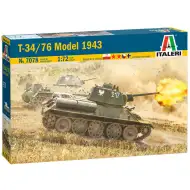 Mașină de model Italeri 1/72 T-34/76 Model 1943 tank