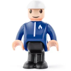 Mașină de pompieri magnetică cu remorcă - Woodyland imaginea 3