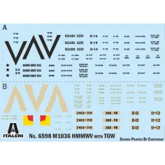Mașină militară machetă Italeri 1/35 HMMWV M1036 TOW Carrier imaginea 7