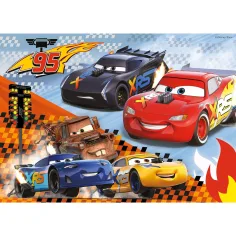 Mașini 2 în 1 puzzle maxi 2x24 de piese și carte de colorat - Lisciani imaginea 3