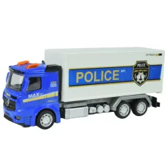 Masini de politie: Camion de politie cu roti libere in diverse variante de 19cm imaginea 4