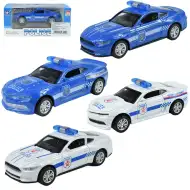 Masini de politie: Masina de politie din metal cu tractiune inversa, disponibila in mai multe variante, 11cm 1buc.