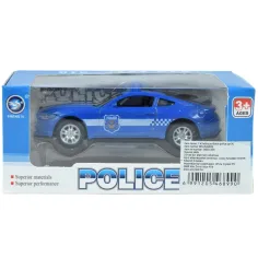 Masini de politie: Masina de politie din metal cu tractiune inversa, disponibila in mai multe variante, 11cm 1buc. imaginea 10