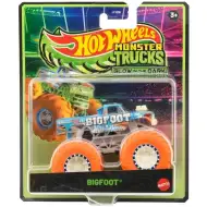 Mașinuță Hot Wheels Monster Trucks Bigfoot care luminează în întuneric 1/64 - Mattel